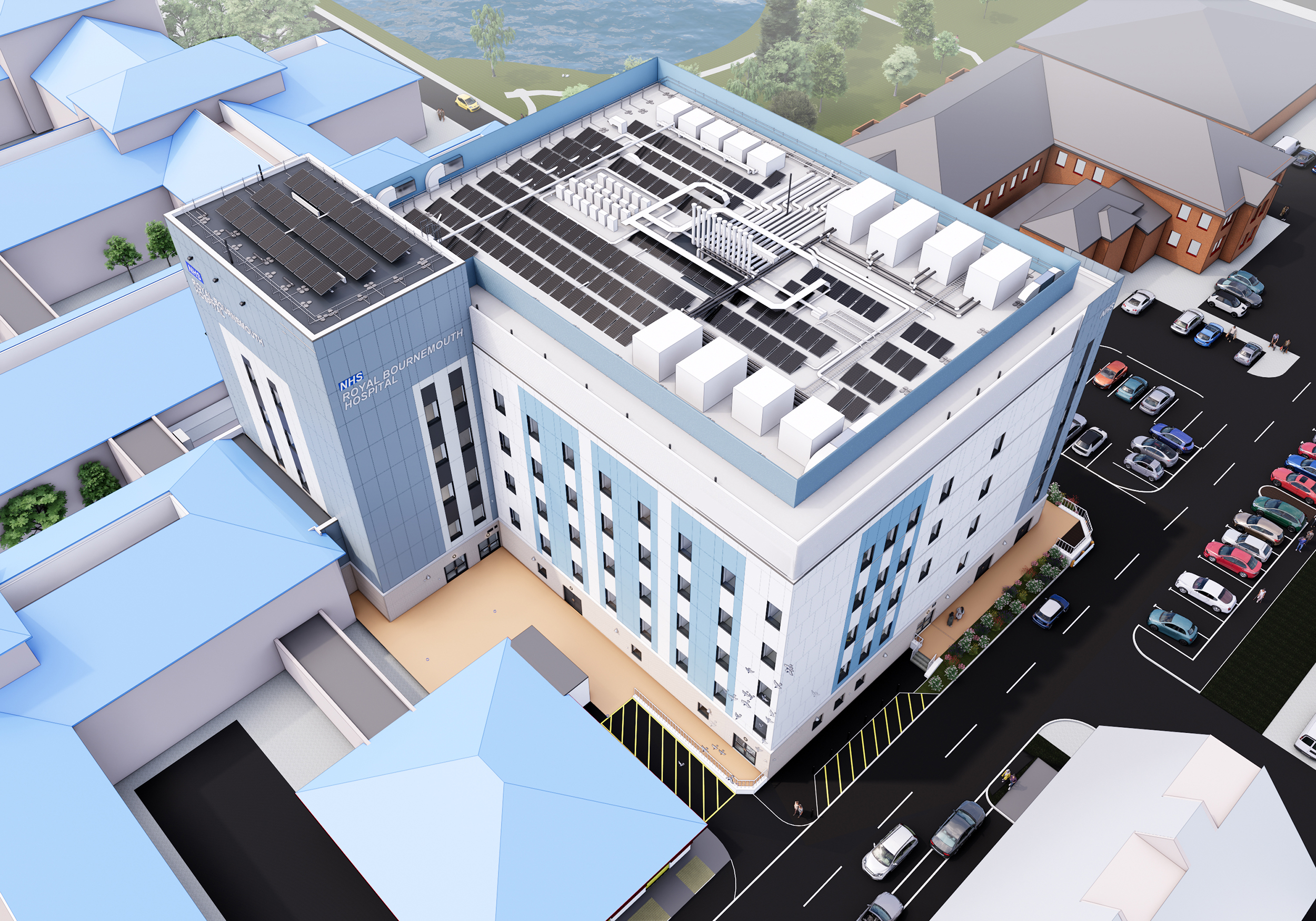 Architectural rendering of the new six storey Coast building at RBH